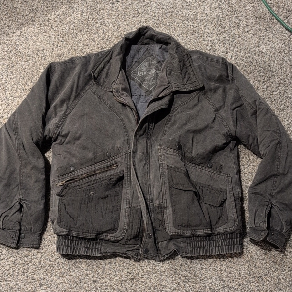 Black Military Field Jacket with Durable Fabric
